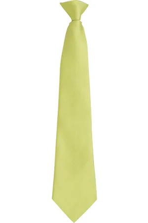 Premier "Colours Fashion" Krawatte Zum Anklemmen für Herren/Damen Unisex (Limone)