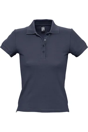 Sols PEOPLE Kurzärmeliges Polo-Shirt - Damen (Marineblau)