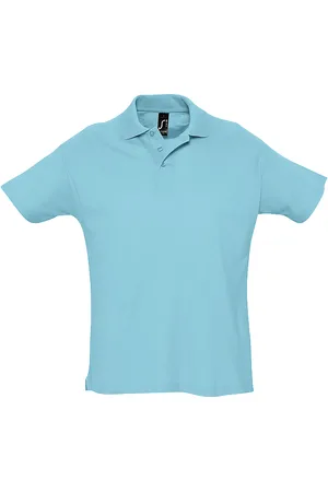 Sols Herren Sommer II Pique Kurzarm-Poloshirt ( Atoll)