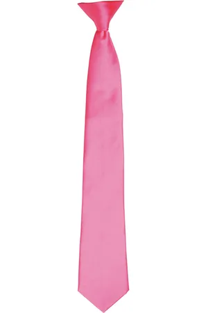 Premier Colours Herren Satin Clip Krawatte (Fuchsia)