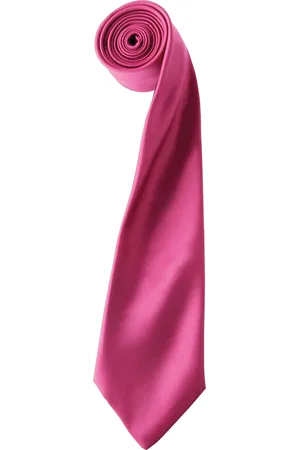Premier Herren-Krawatte aus Satin (schmale Klinge) (Hot Pink)