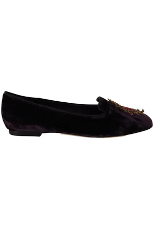 Dolce & Gabbana Samt-Herz-Loafer