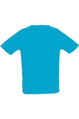 Sols Mens Sporty Short Sleeve Performance T-Shirt (Aqua)