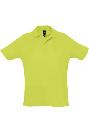Sols Herren Sommer II Pique Kurzarm-Poloshirt (Apfelgrün)