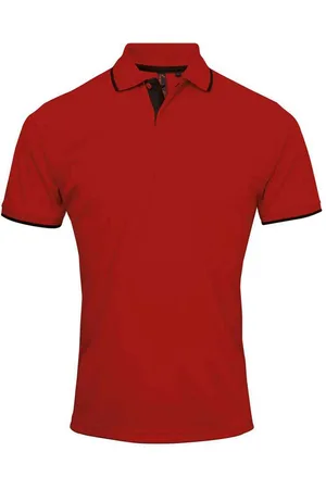 Premier "Coolchecker" Poloshirt für Herren ( /Schwarz)