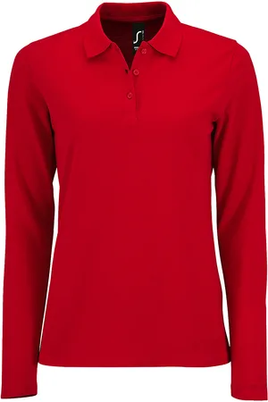 Sols Womens/Ladies Perfect Langarm-Pique-Poloshirt