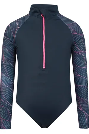 Mountain Warehouse "Mira" Rashguard Badeanzug für Mädchen (Marineblau)