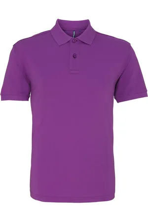 Asquith Herren-Poloshirt mit kurzen Ärmeln (Orchidee)