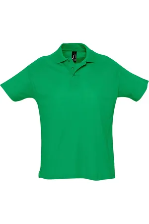 Sols Herren Sommer II Pique Kurzarm-Poloshirt (Kelly Green)