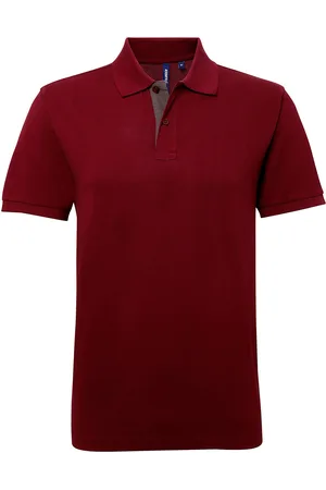 Asquith Herren Classic Fit Kontrast-Poloshirt ( /Charcoal)