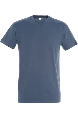 Sols Mens Imperial Heavyweight Short Sleeve T-Shirt (Denim)