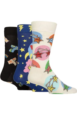 Happy Socks 3er-Pack Elton John Unisex-Socken - Marineblau