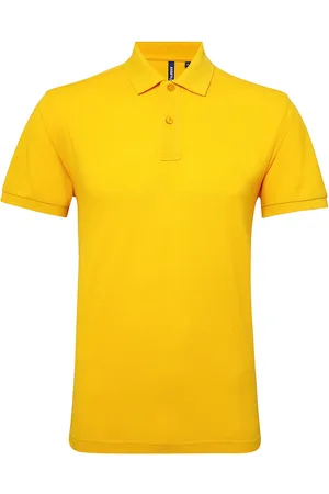 Asquith Herren Kurzarm Performance Blend Polo Shirt (Sonnenblume)