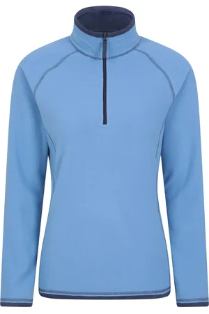Mountain Warehouse "Montana" Fleece-Oberteil mit halbem Reißverschluss für Damen (Dunkelblau)