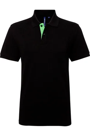 Asquith Herren Classic Fit Kontrast-Poloshirt ( /Limette)