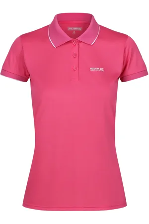 Regatta "Remex II" Poloshirt für Damen (Unifarbenes Flamingorosa)
