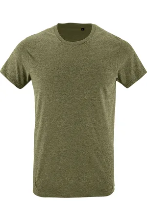 Sols Herren Regent Slim Fit T-Shirt mit kurzen Ärmeln (Heather )