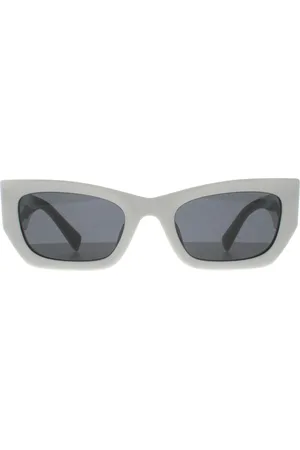 Miu Miu MU09WS 1425S0 weiÃŸ dunkelgrau Sonnenbrille