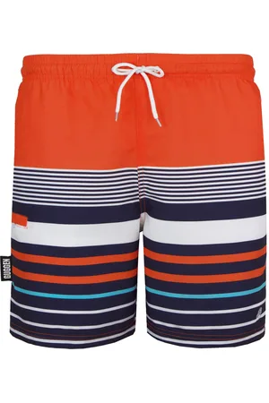 Guggen Mountain Herren Badehose mit Muster Streifen