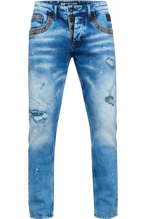 Rusty Neal Jeans Hose "YOKOTE" Straight Fit Stone-Washed