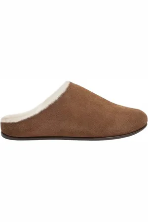 FitFlop Damen Hausschuhe "Chrissie", Wildleder (Hellbraun)