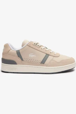 Lacoste Herren Sneaker "T-Clip", Leder (Naturweiß)
