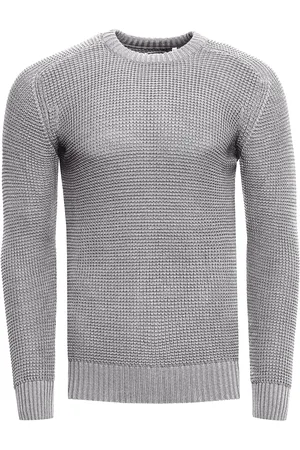 Rusty Neal Grobstrick Slim Fit Rundhals-Pullover