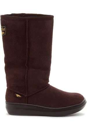 Rocket Dog Damen Lange Stiefel "Sugardaddy", Leder (Schokoladenbraun)