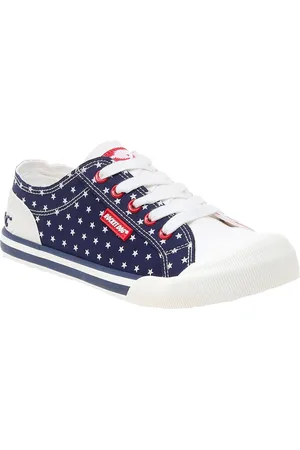 Rocket Dog Damen Sneaker "Jazzin Spangle" ( /Weiß/Marineblau)