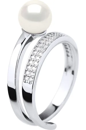 Diadema Bague Jonc Ajustable Perle d