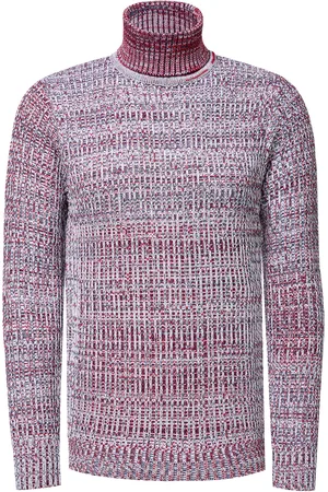 Rusty Neal Schwerer Grobstrick Rollkragen-Pullover