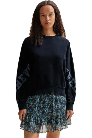 HUGO BOSS "C_Eprep" Sweatshirt Logo für Damen (Dunkelblau)