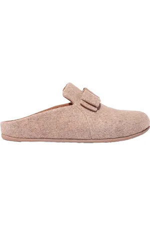 FitFlop Fit Flop - Damen Hausschuhe "Chrissie II Haus E01", Schleife, Filz