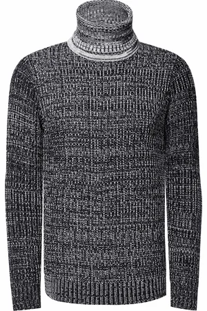 Rusty Neal Schwerer Grobstrick Rollkragen-Pullover