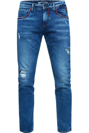Rusty Neal Jeans Hose "MINO" Slim Fit Stretch Destroyed-Pants