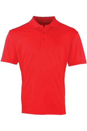 Premier "Coolchecker" Poloshirt für Herren (Erdbeer )
