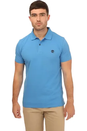 Timberland "Millers River" Poloshirt für Herren kurzärmlig (Hellblau)