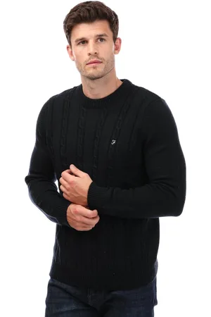 Farah "Winston" Sweatshirt Rundhalsausschnitt für Herren (Marineblau)