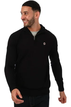 Ted Baker "Tooting" Sweatshirt mit kurzem Reißverschluss für Herren/Damen Unisex (Marineblau)