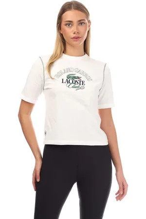 Lacoste "Roland-Garros Edition" T-Shirt für Damen (Cremefarbe)