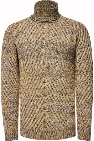 Rusty Neal Schwerer Grobstrick Rollkragen-Pullover