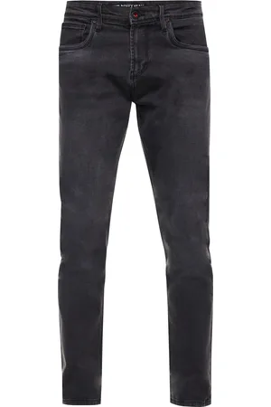 Rusty Neal Anthrazit Used Jeans Hose "MELVIN" Slim Fit Cotton-Stretch