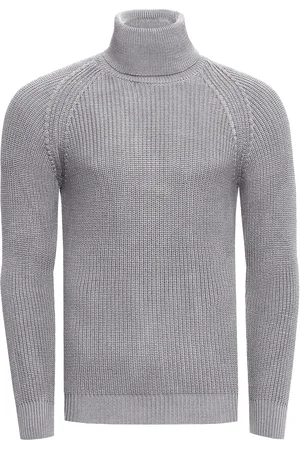 Rusty Neal Grobstrick Slim Fit Rollkragen-Pullover