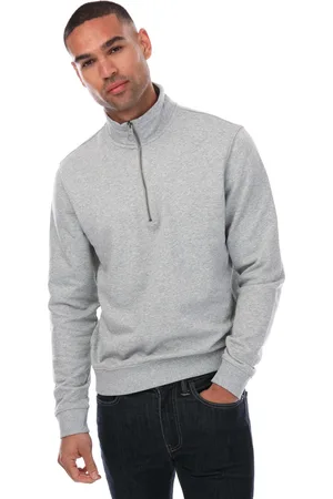 Farah "Aintree" Sweatshirt mit halbem Reißverschluss für Herren ( meliert)