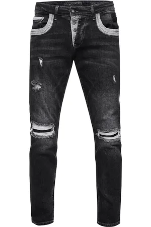 Rusty Neal Jeans Hose "YOKOTE" Straight Fit Stone-Washed