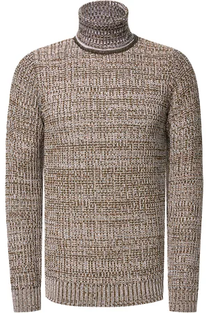 Rusty Neal Schwerer Grobstrick Rollkragen-Pullover