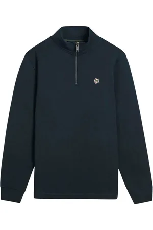 Ted Baker "Kilbrn" Sweatshirt mit kurzem Reißverschluss für Herren/Damen Unisex (Marineblau)