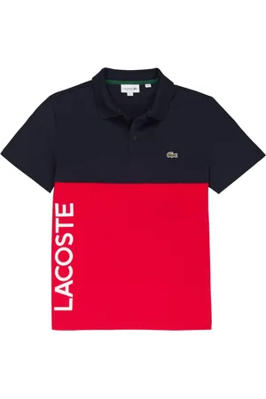 Lacoste Poloshirt Stretch für Herren (Schwarz/Rot)