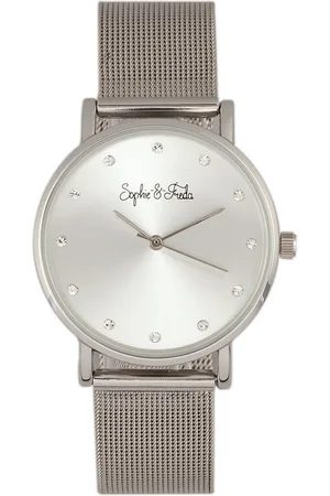 Sophie & Freda Savannah Mesh-Armbanduhr mit Swarovski-Kristallen