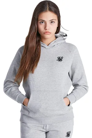 SikSilk "Essentials" Hoodie zum Überziehen für Mädchen ( meliert)